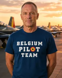 Belgium Pilot Team – Aviation T-Shirt for Men & Women – Image 3