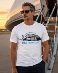 Mile High Club – Aviation T-Shirt for Men & Women – Image 3