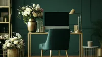 Stock Photo Set - Emerald & Gold Office – Image 12