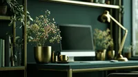 Stock Photo Set - Emerald & Gold Office – Image 4
