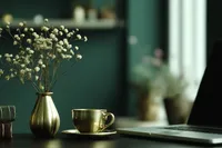 Stock Photo Set - Emerald & Gold Office – Image 5