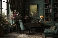Stock Photo Set - Emerald & Gold Office – Image 3
