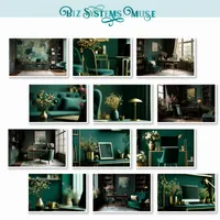 Stock Photo Set - Emerald & Gold Office – Image 1