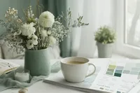 Stock Photo Set - Sage Green Office – Image 7