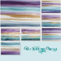 Stock Photo Set - Pastel Watercolor Stripes – Image 1