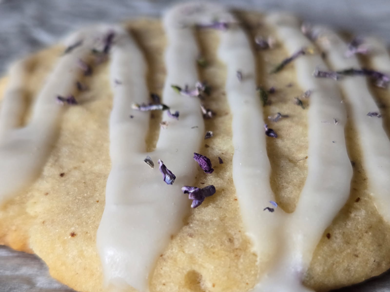 Lemon Glazed Lilac Cookies (Dozen) – Image 1