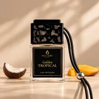 Golden Tropical Luxury Car Diffuser – Black