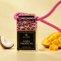 Golden Tropical Luxury Car Diffuser – Pink
