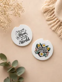 Best Mom In The World - Car Coaster Set – Image 2