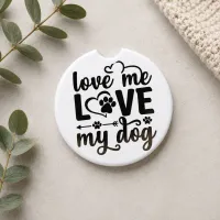 Love Me, Love My Dog - Car Coaster Set – Image 2