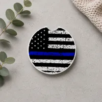 Mom & Thin Blue Line - Car Coaster Set – Image 4