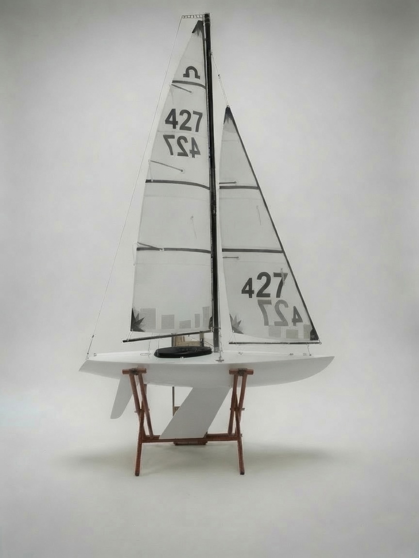 Soling 1M – Tier 3 Prepped Pro Kit (Painted) – Black (White Hull)