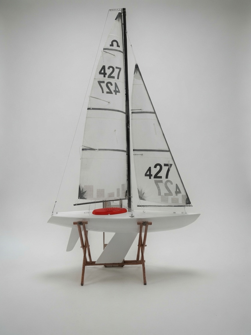 Soling 1M – Tier 3 Prepped Pro Kit (Painted) – Red (White Hull)