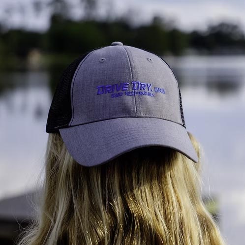 Drive Dry Trucker Hat (Grey/Blue) – Image 2