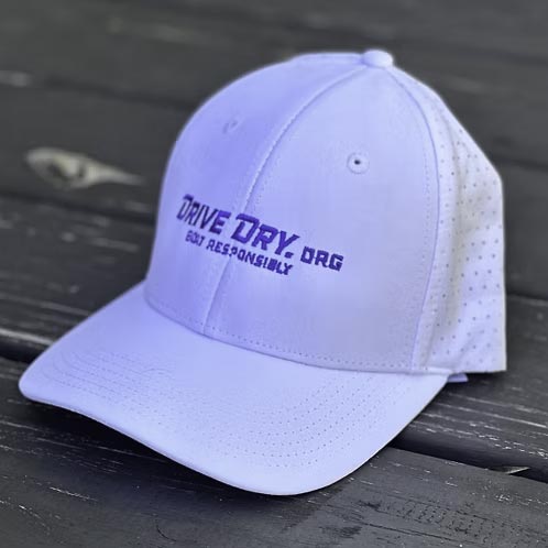 Perforated Performance Cap (White/Blue) – Image 2