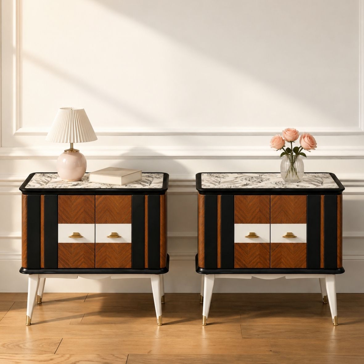 Coppia di Comodini "In Bianco e Nero" – Image 11