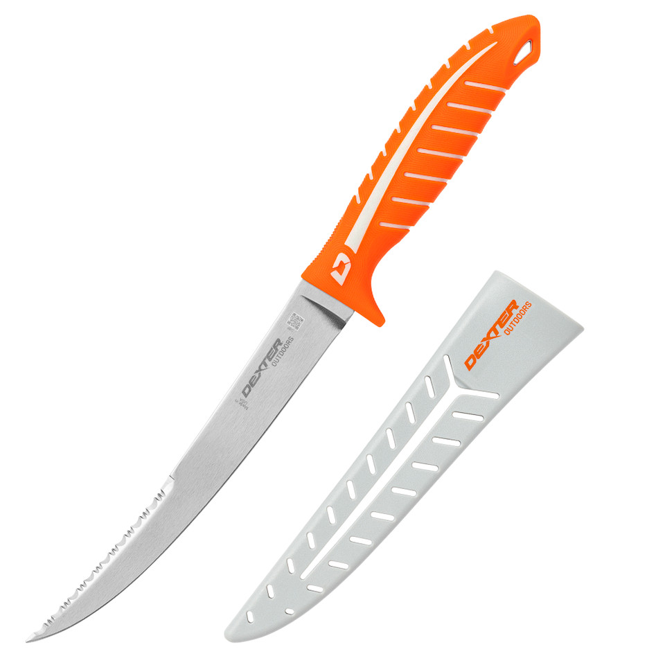 Dexter Russell DEXTREME®  Dual Edge 8" stiff fillet knife with sheath 24913 DX8S – Image 1