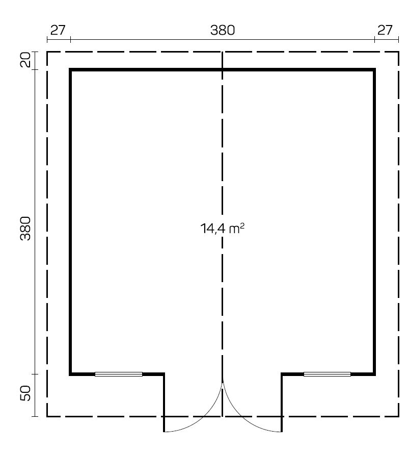 Casă de grădină AINO  40 mm - STANDARD – Image 3