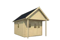Casă de grădină BUNKIE 40 mm cu loft pentru dormit - STANDARD – Image 3