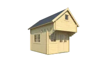 Casă de grădină BUNKIE HUDSON cu loft 40 mm - STANDARD – Image 3