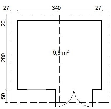 Casă de grădină MATTI  40 mm - STANDARD – Image 3