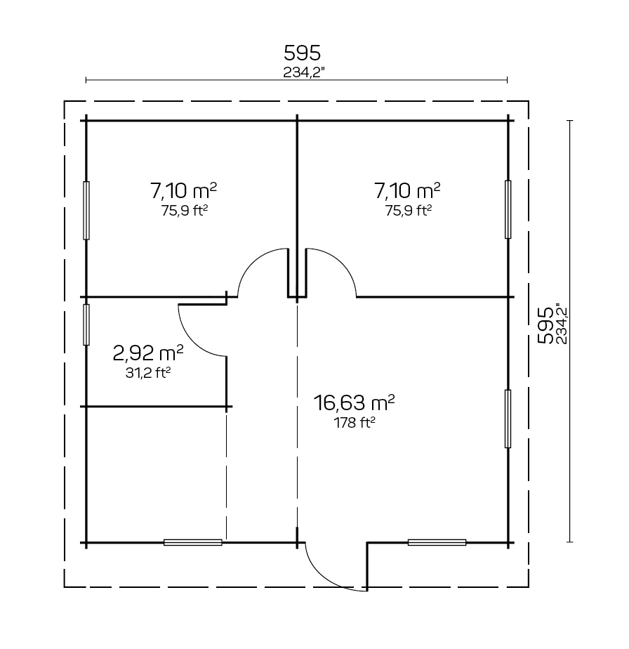 Casă de grădină ALBERCHE 40 mm - STANDARD – Image 4