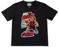My Heart is on the Court Shirt – Youth Small, White