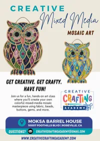 Explore Your Creativity: Owl Mosaic Workshop | January 28, 2027 – Image 2