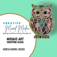 Explore Your Creativity: Owl Mosaic Workshop | January 28, 2027 – Image 1