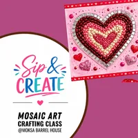 Heart Bean Mosaic Art Workshop | February 11, 2027 – Image 1