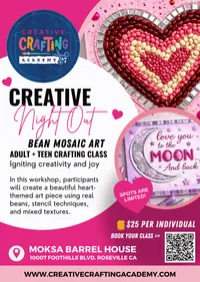 Heart Bean Mosaic Art Workshop | February 11, 2027 – Image 2