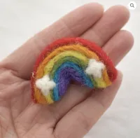 Felt rainbow with clouds – Image 3