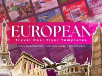 20 European Travel Deals Flyers – Image 1