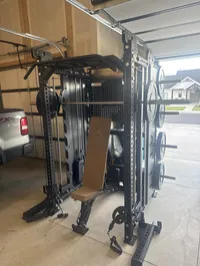 BUNDLE: All-In-One Stealth Phantom Power Rack (Smith Machine, Bench, Cable system, 230 lbs of bumper plates) – Image 1