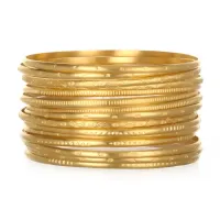 Satya Jewelry Gold Melody Bracelet Bangle – Image 2