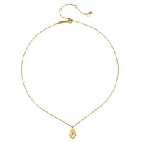 Satya Jewelry Protective Hand White Topaz Hamsa Necklace – Image 2