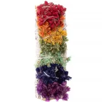 7 Chakra Floral Sage Wand – Image 1