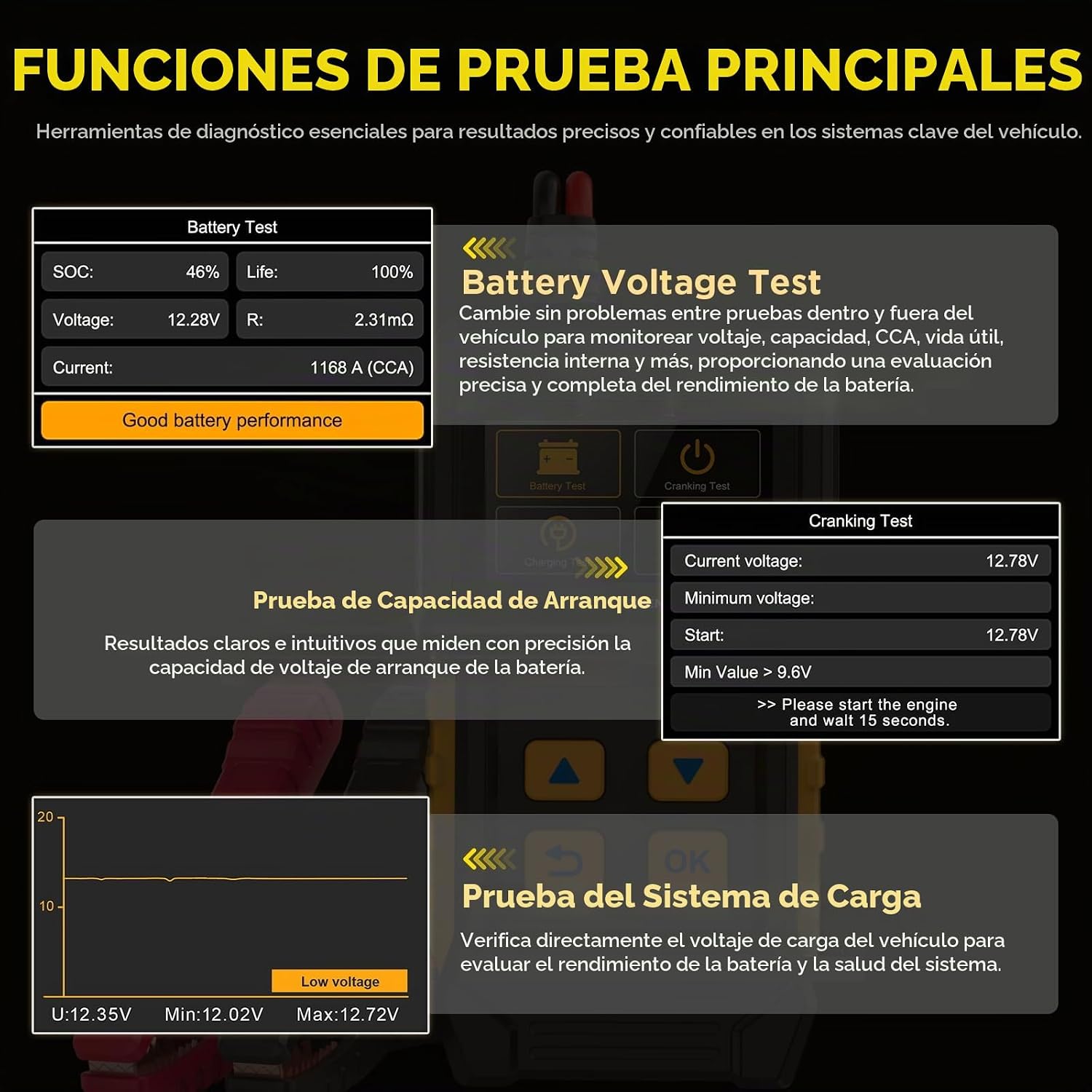 PROBADOR DE BATERÍAS 12/24 V SIN IMPRESORA – Image 6