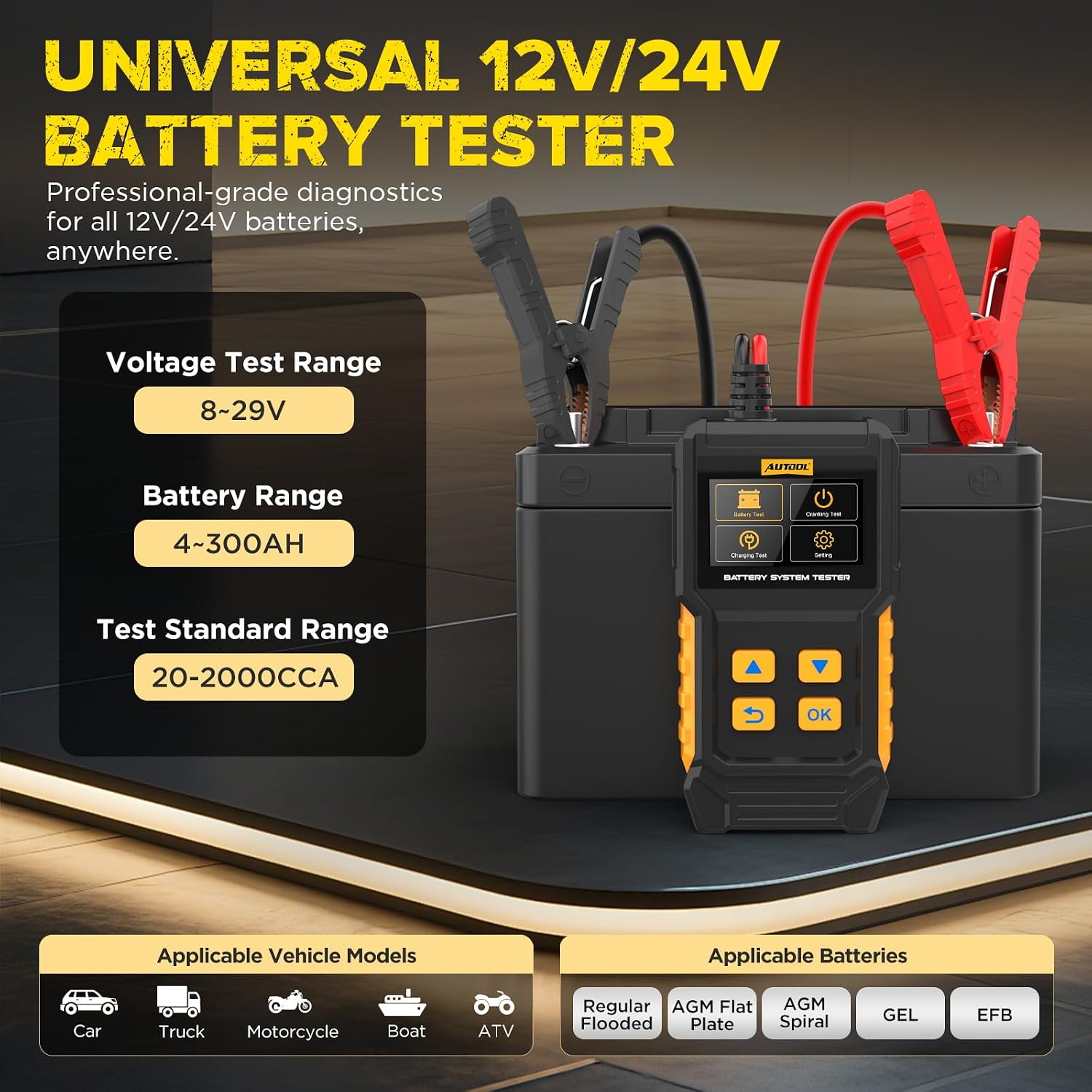 PROBADOR DE BATERÍAS 12/24 V SIN IMPRESORA – Image 3