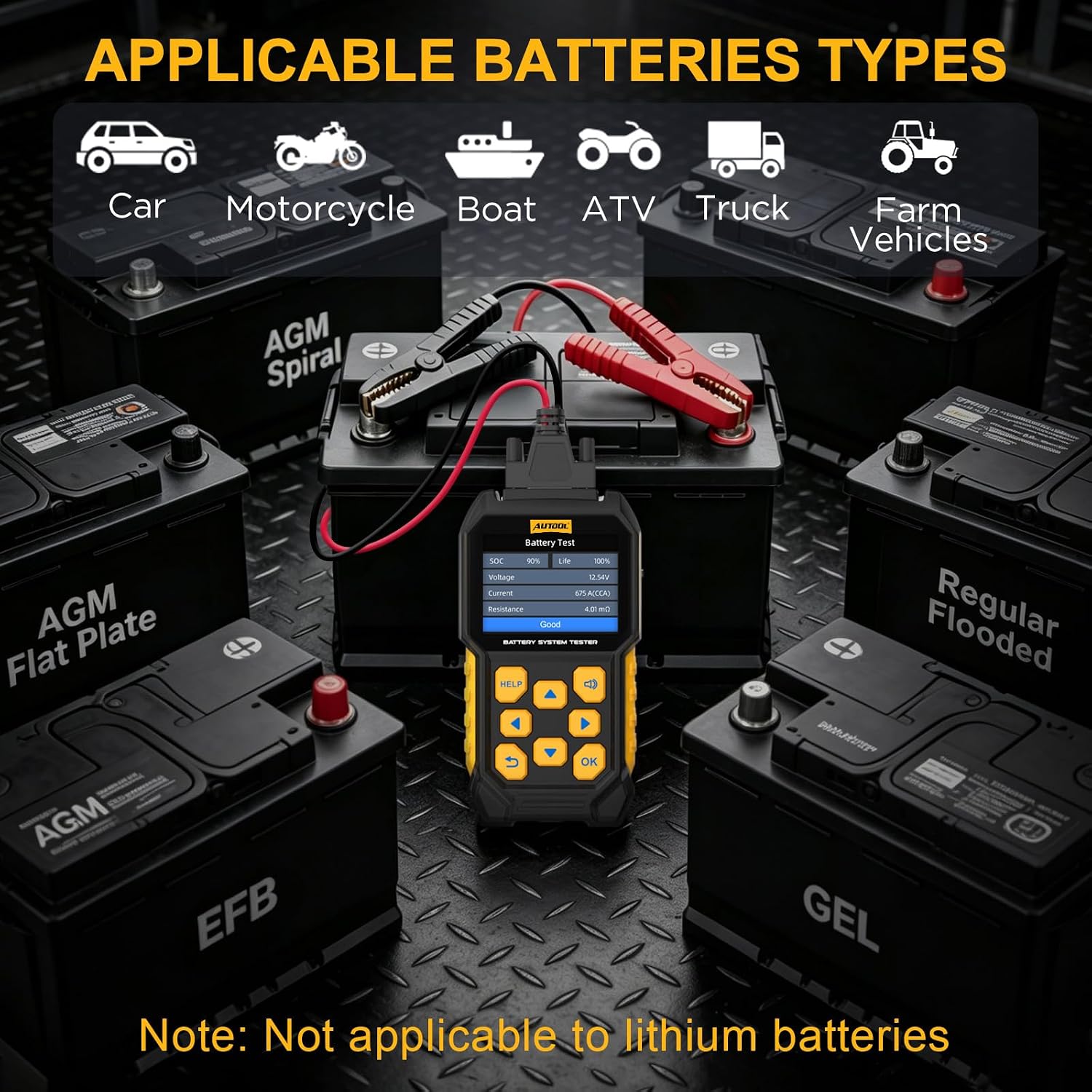 PROBADOR DE BATERÍAS AUTOOL BT460 – Image 2