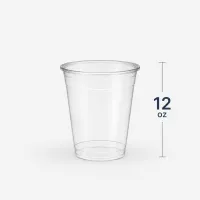 Vasos PET (Transparentes) –  Pet (Transparente) 12 onz  x 12 unds