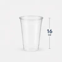 Vasos PET (Transparentes) –  Pet (Transparente) 16 onz  x 12 unds
