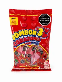 Paletas / Bombones – Bombon 3 corazones X 30 unidades