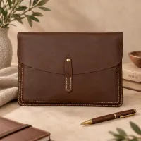 The Leather Laptop Sleeve – Image 1