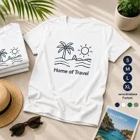 Weltembummler T-Shirt – Weiss, XS