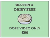 DofE Videos Only - Gluten and Dairy Free Online Cooking Course – Image 1
