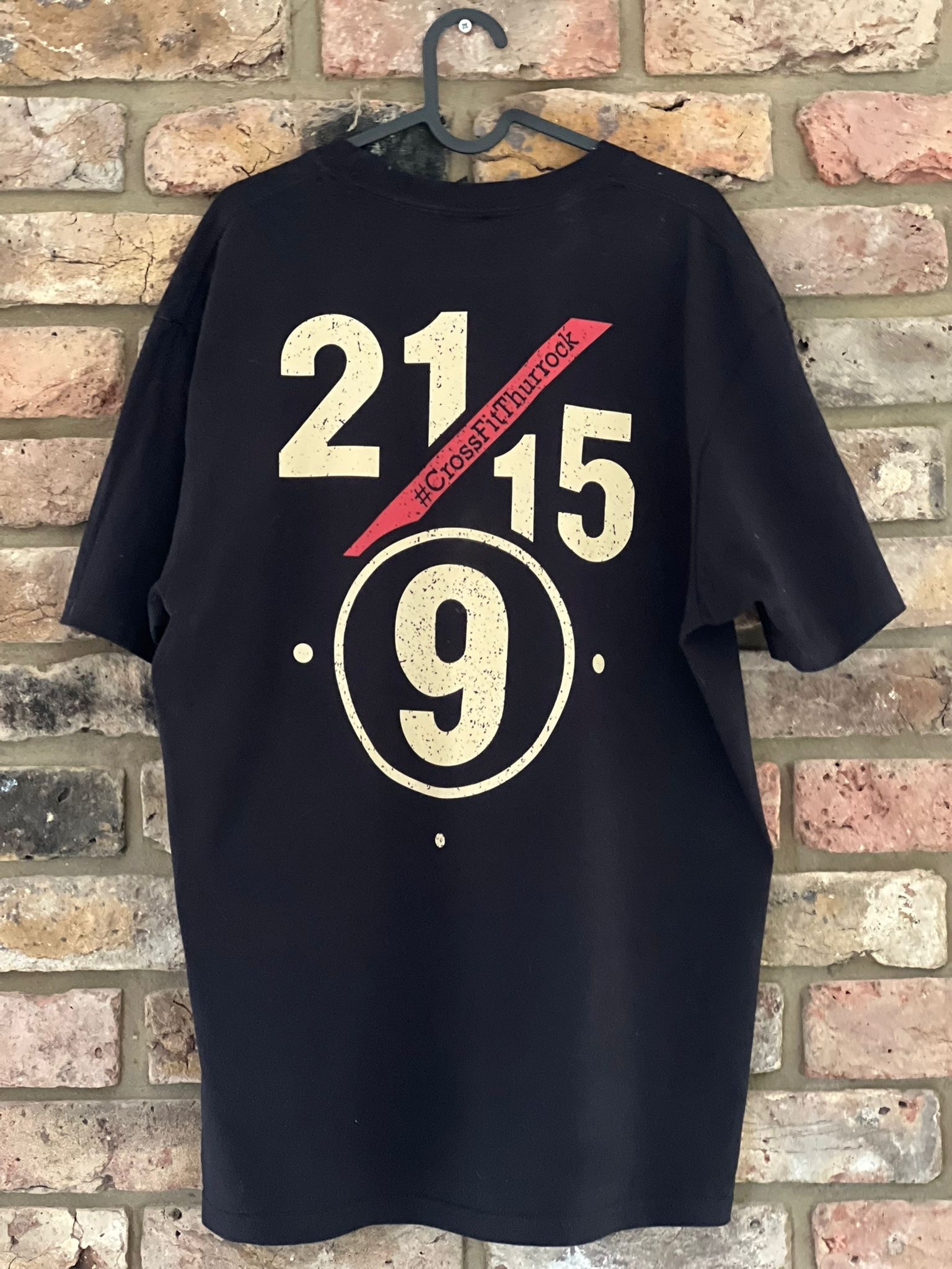 21-15-9 Vintage T shirt Black – Image 2