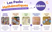 Les Packs Mathématiques – 6ème - Niveau 6