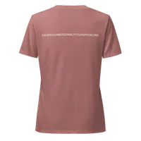 Women’s Relaxed V-neck Shirt with Back Print | Dyslexia v2 – Image 12