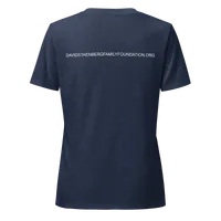 Women’s Relaxed V-neck Shirt with Back Print | Dyslexia v2 – Image 8